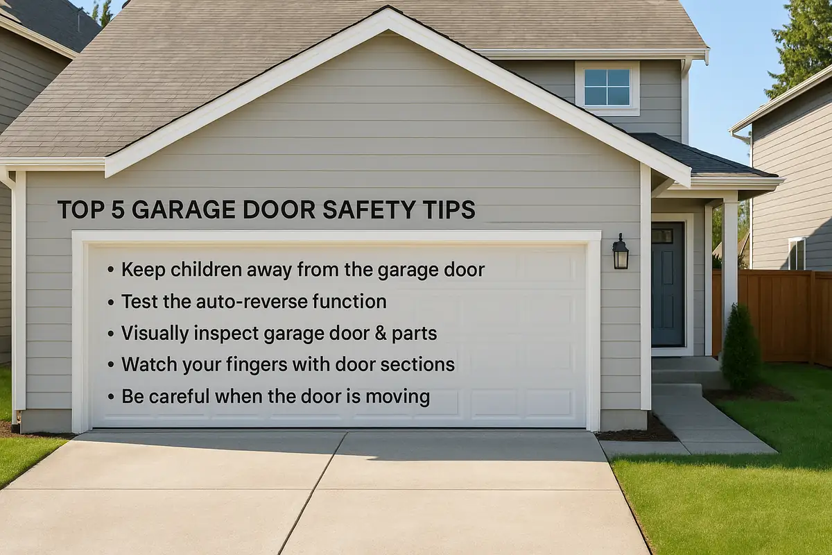 Top 5 Garage Door Safety Tips Every Homeowner Should Know – Same Day Garage Door Repair in Bellevue, WA