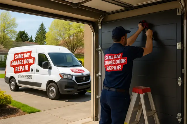 Garage Door Panel Replacement in Bellevue