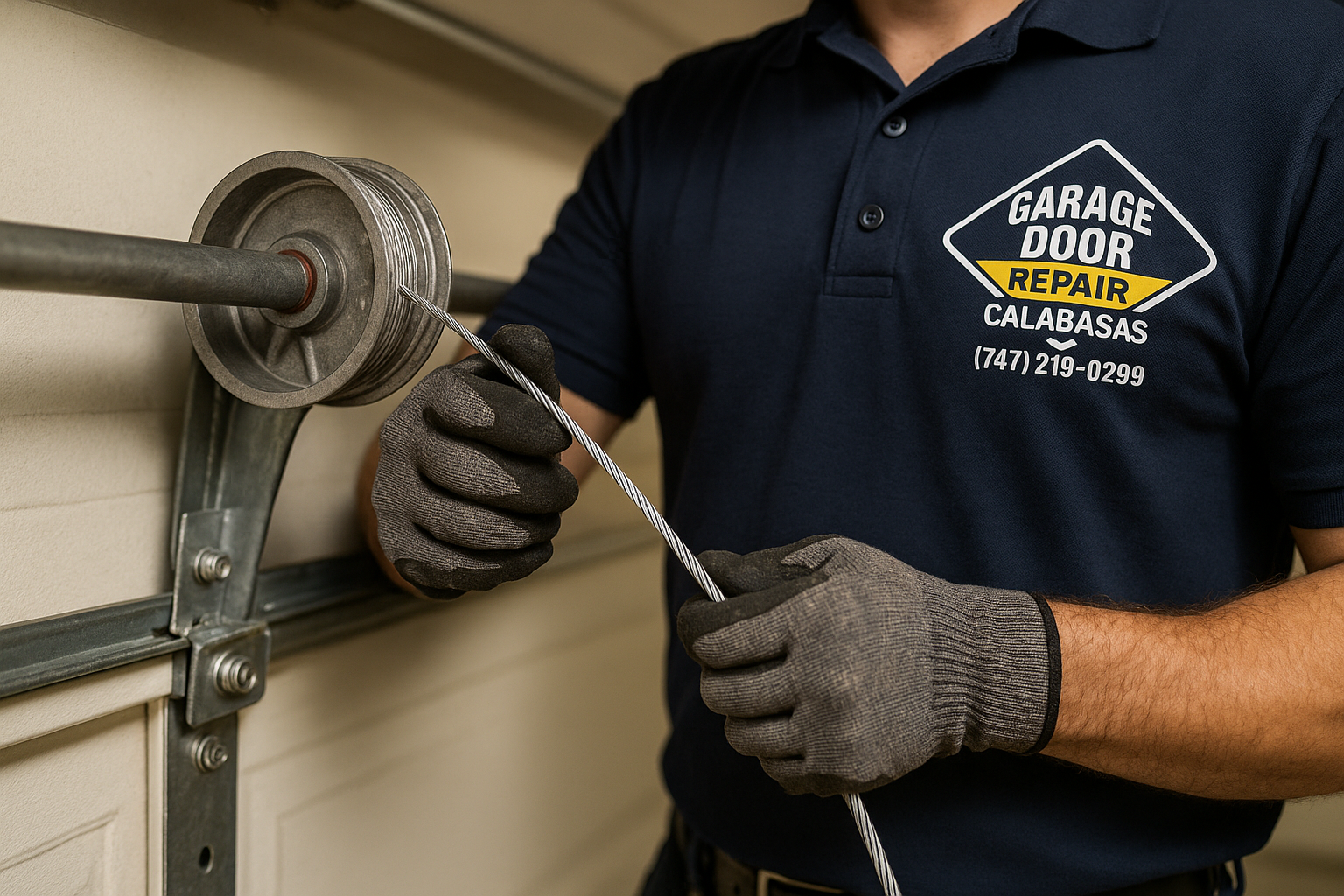 Garage Door Cable Repair in Bellevue