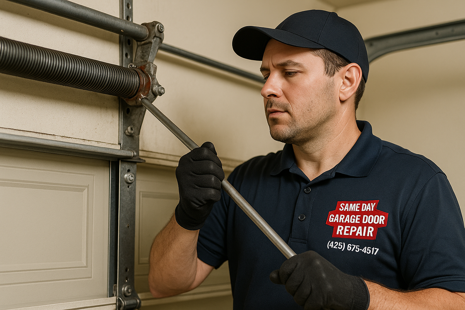 Garage Door Spring Repair in Bellevue